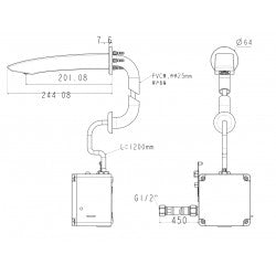 Vòi chậu cảm ứng gắn tường American Standard WF-8508.DC