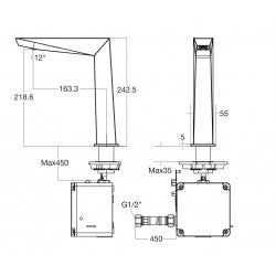 Vòi chậu cảm ứng cổ cao American Standard WF-8510.DC