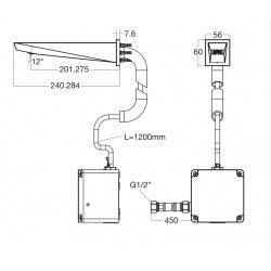 Vòi chậu cảm ứng gắn tường American Standard WF-8511.DC