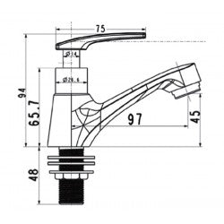 vòi chậu lạnh American Standard A-7016C
