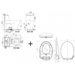 Bàn cầu nắp rửa cơ American Standard VF-2010S