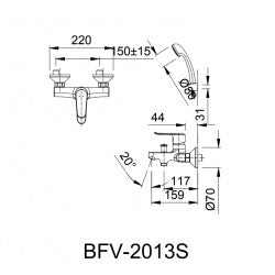 Sen vòi nóng lạnh Inax BFV-2013S