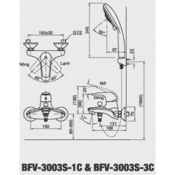 Sen vòi nóng lạnh Inax BFV-3003S-3C