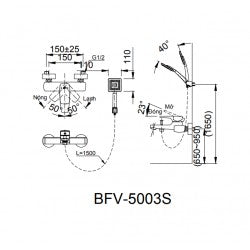 Sen vòi nóng lạnh Inax BFV-5003S-5C