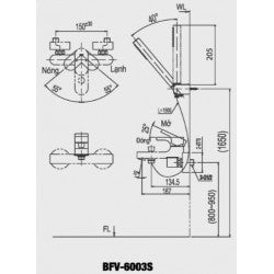 Sen vòi nóng lạnh Inax BFV-6003S