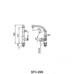 Vòi bếp lạnh Inax SFV-29