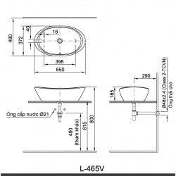 Chậu đặt bàn Inax AL-465V
