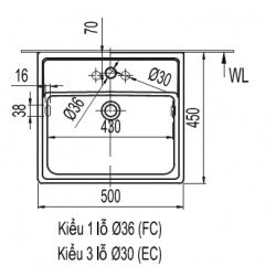 Chậu đặt bàn Inax AL-293V (EC/FC)