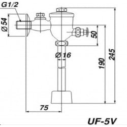 Van xả ấn của bồn tiểu Inax UF-5V