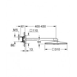 Thanh nối + Bát sen Grohe 26479000