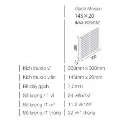 Gạch Inax 30 cm x 30 cm 1525/EAC-1