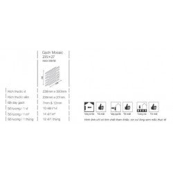 Gạch Inax 23,8 cm x 30 cm INAX-30B/SB-3