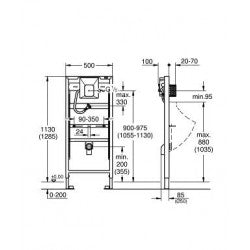 Két nước âm tường Grohe 38786001
