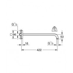 Thanh nối bát sen Grohe 26145000