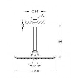 Thanh treo + Bát sen Grohe 26065000