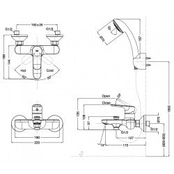 Sen vòi nóng lạnh Inax BFV-1403S-4C