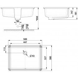 Chậu rửa âm bàn American WP-F514