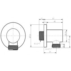 Co nối tròn American Standard FFAS9140