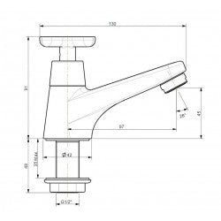 Vòi lạnh American Standard WF-T701