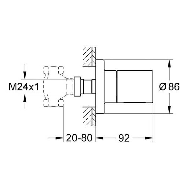 Núm điều chỉnh nước Grohe Grohtherm 19470000