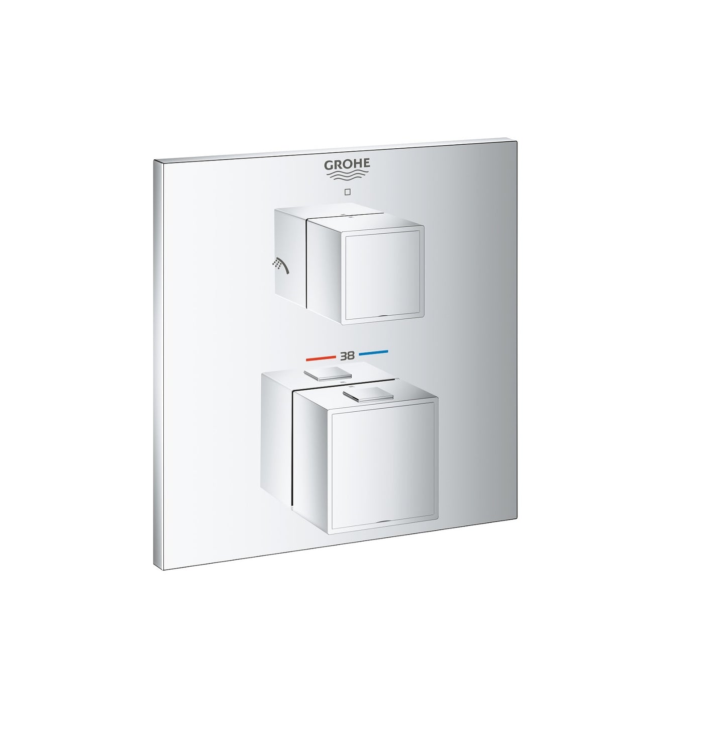 Mặt bộ trộn âm Grohe Grohtherm Cube 24154000 ( chưa bao gồm bộ âm )