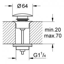 Nút nhấn xả Grohe 65807AL0