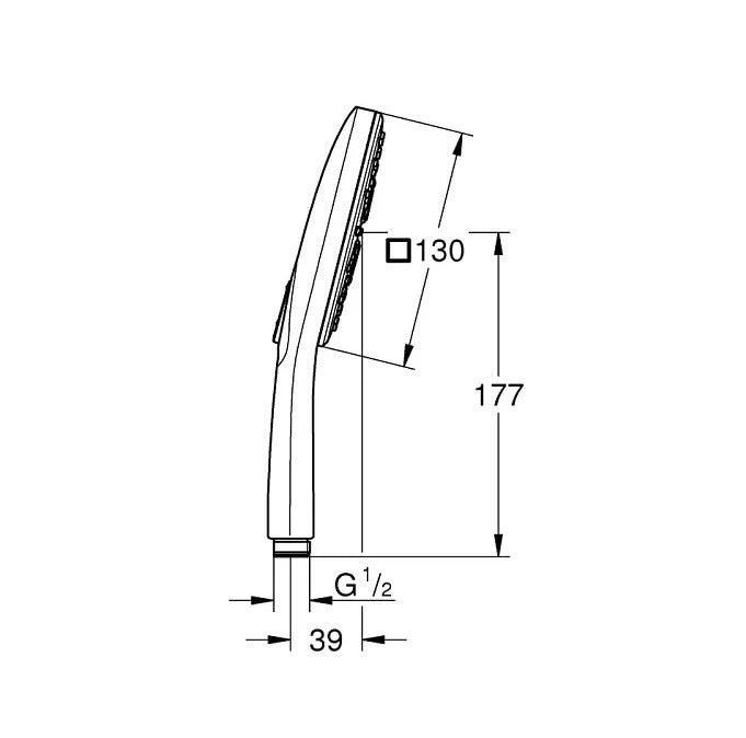 Tay sen Grohe Rainshower SmartActive 26574A00 3 sprays