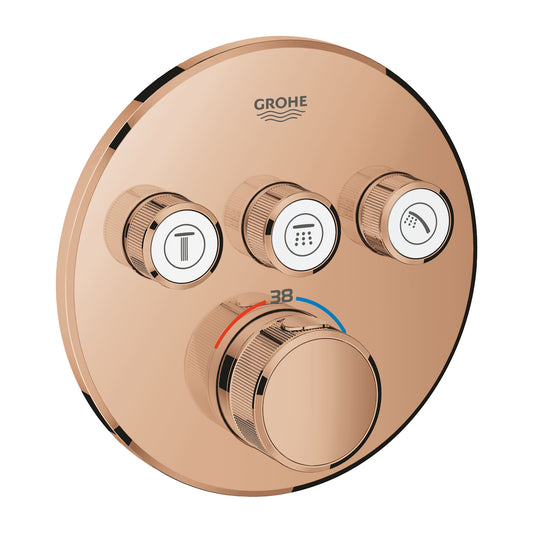 Mặt nạ bộ điều khiển sen âm Grohe Grohtherm SmartControl 29121DA0 (Chưa bao gồm bộ âm)