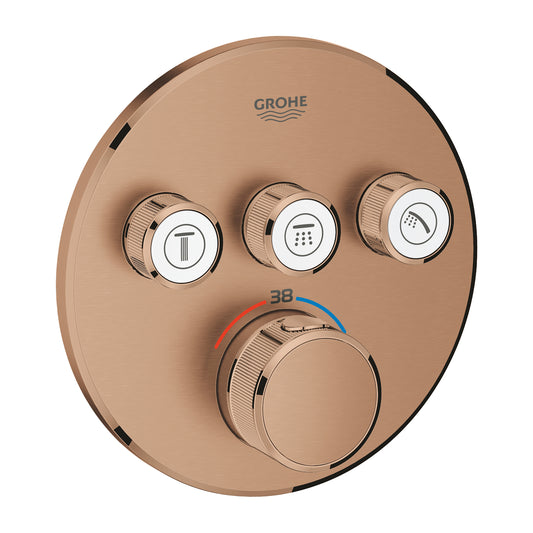 Mặt nạ bộ điều khiển sen âm Grohe Grohtherm SmartControl 29121DL0 (Chưa bao gồm bộ âm)