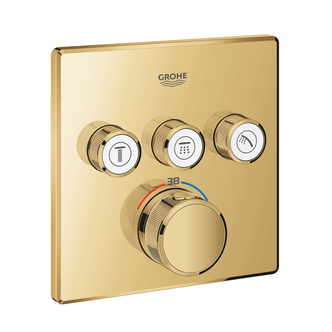 Mặt nạ bộ trộn âm Grohe Grohtherm SmartControl 29126GL0 ( chưa bao gồm bộ âm )