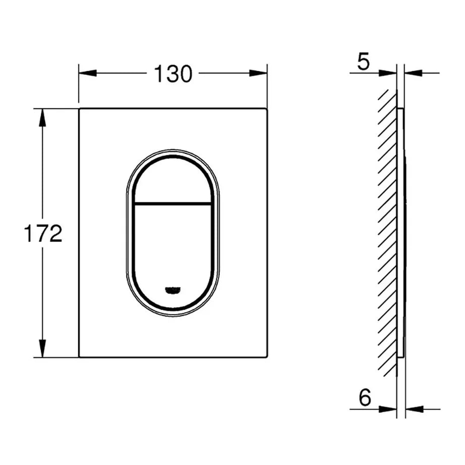 Nút nhấn WC Grohe Arena Cosmo 37624DL0