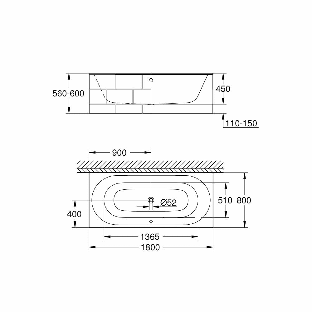 Bồn tắm Grohe Essence 39617000