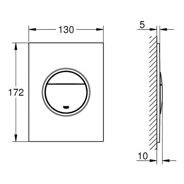 Nút nhấn bàn cầu Grohe Nova Cosmo S 37601000