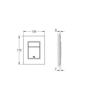 Nút nhấn WC Grohe Skate Cosmo 37535DL0