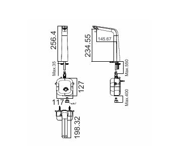 Vòi chậu cảm ứng American Standard AccuStream WF-3040 (1130400000) Size L