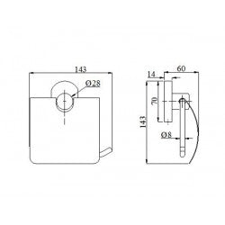 Móc giấy vệ sinh BAO M8-803