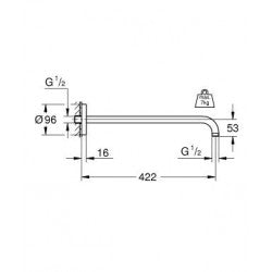 Thanh nối bát sen Grohe 26146000
