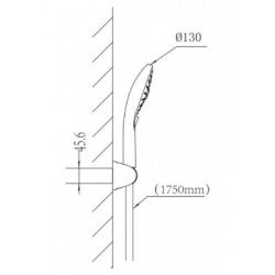 Vòi sen tắm gắn tường American Standard WF-0715W + A-0017