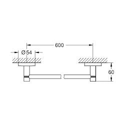 Thanh treo khăn Grohe Essentials 40366DL1