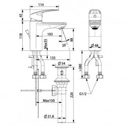 Vòi nóng lạnh American Standard Milano WF-0901