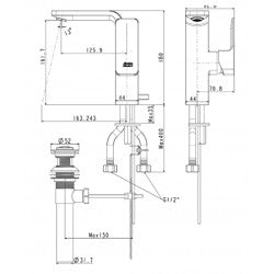 Vòi chậu nóng lạnh American Standard WF-1305