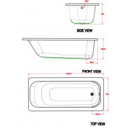 Bồn tắm âm sàn American Standard 70270P-WT