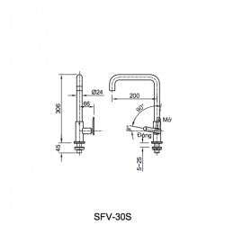 Vòi bếp lạnh Inax SFV-30
