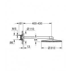 Thanh nối + Bát sen Grohe 26475000