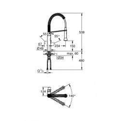 Vòi bếp Grohe 31379000