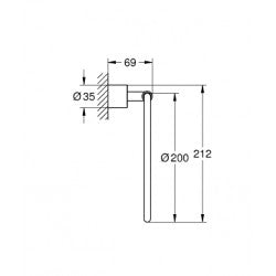 Vòng treo khăn Grohe 40307003