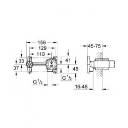 Bộ âm vòi chậu 2 lỗ Grohe 23319000