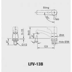 Vòi lạnh Inax LFV-13BP