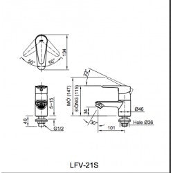 Vòi lạnh Inax LFV-21SP